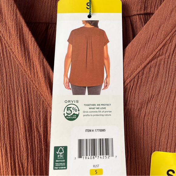NWT Lightweight Orvis Blouse, S - Picture 2 of 9